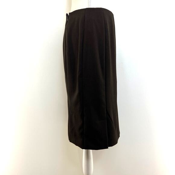 Akris Brown Pencil Skirt - Picture 2 of 10